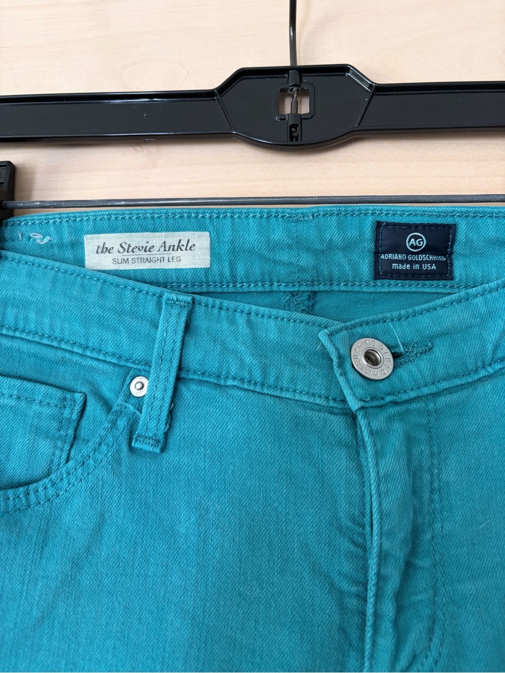 Woman’s AG Teal Women’s Stevie Jeans - Picture 3 of 7